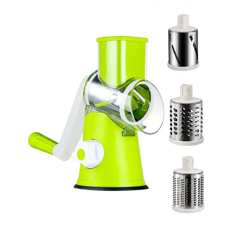 Rayshine Kitchen Multifunction Vegetable Chopper Spiral Cheese Shredder Cutter Slicer Onion Potato Rotary Cheese Grater Machine