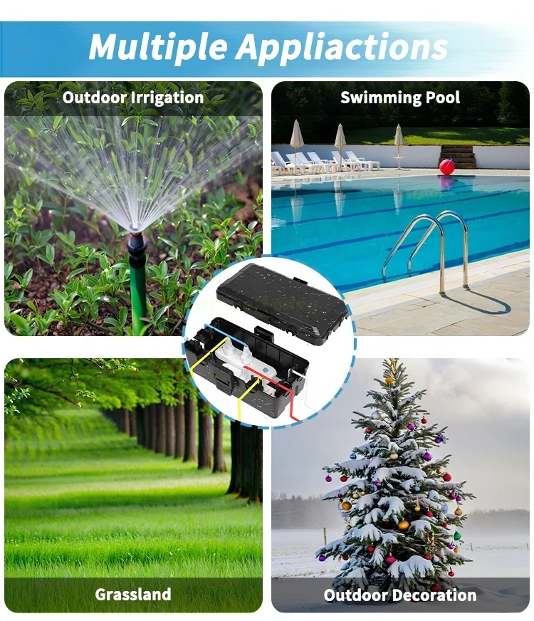 High Quality Medium Size 6 Cable Entry Ports Electrical Junction Box Electrical Connection Box for Home Garden