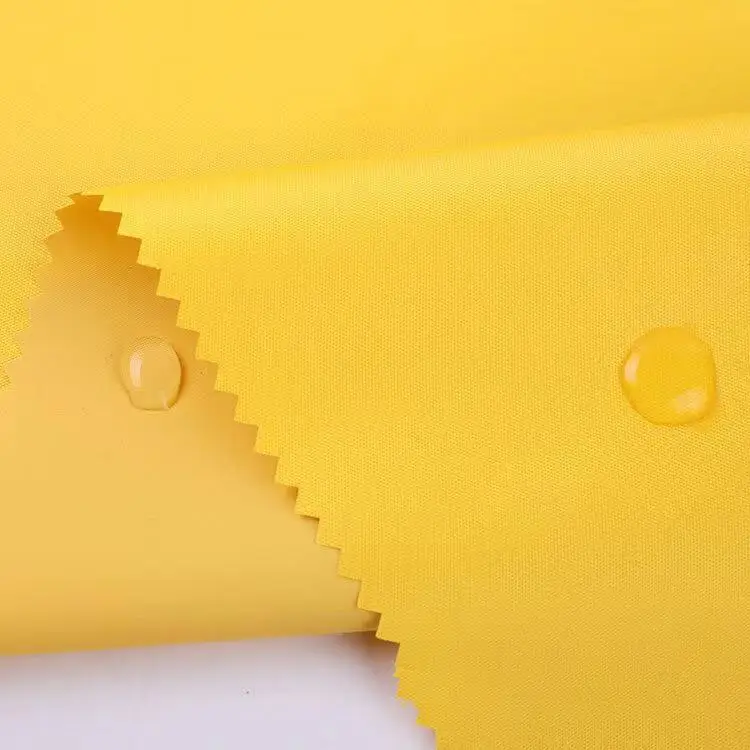 
210T polyester peach skin down, PVC coated waterproof fabric, suitable for raincoat clothing 