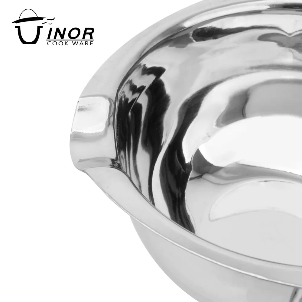 Wholesale double boiler 18/8 stainless steel chocolate cheese mini melting cup fondue pot for dessert