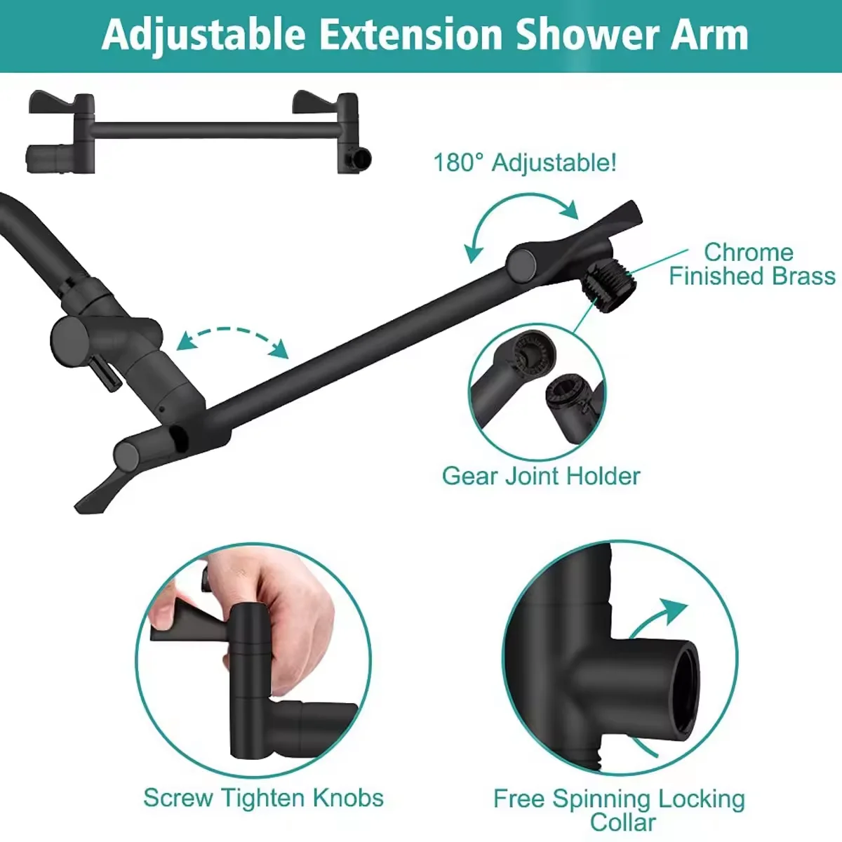 2024Hot Sale Stainless Steel Pressurized Shower Top Spray Shower Head Multifunctional Hand Shower Set