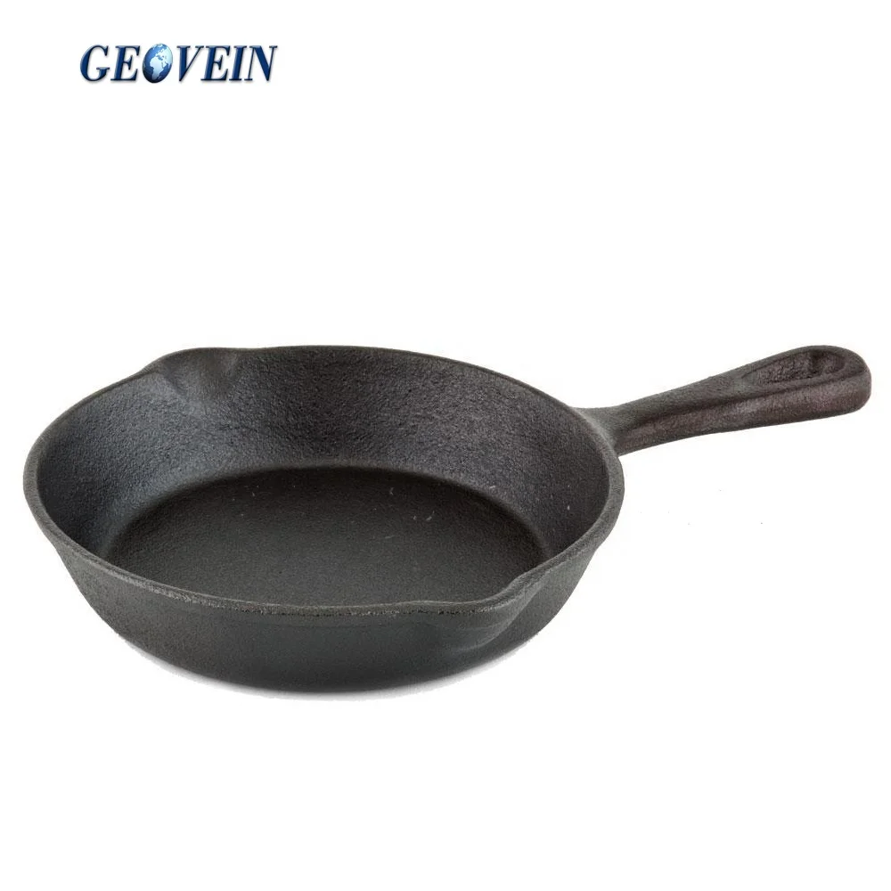 Wholesale Nonstick Cookware Skillet Set of 3 Cast Iron Frying Pans Set With Short Handle