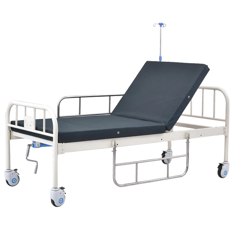 Best quality the second hand hospital beds price medical bed with stainless steel bed head and foot board