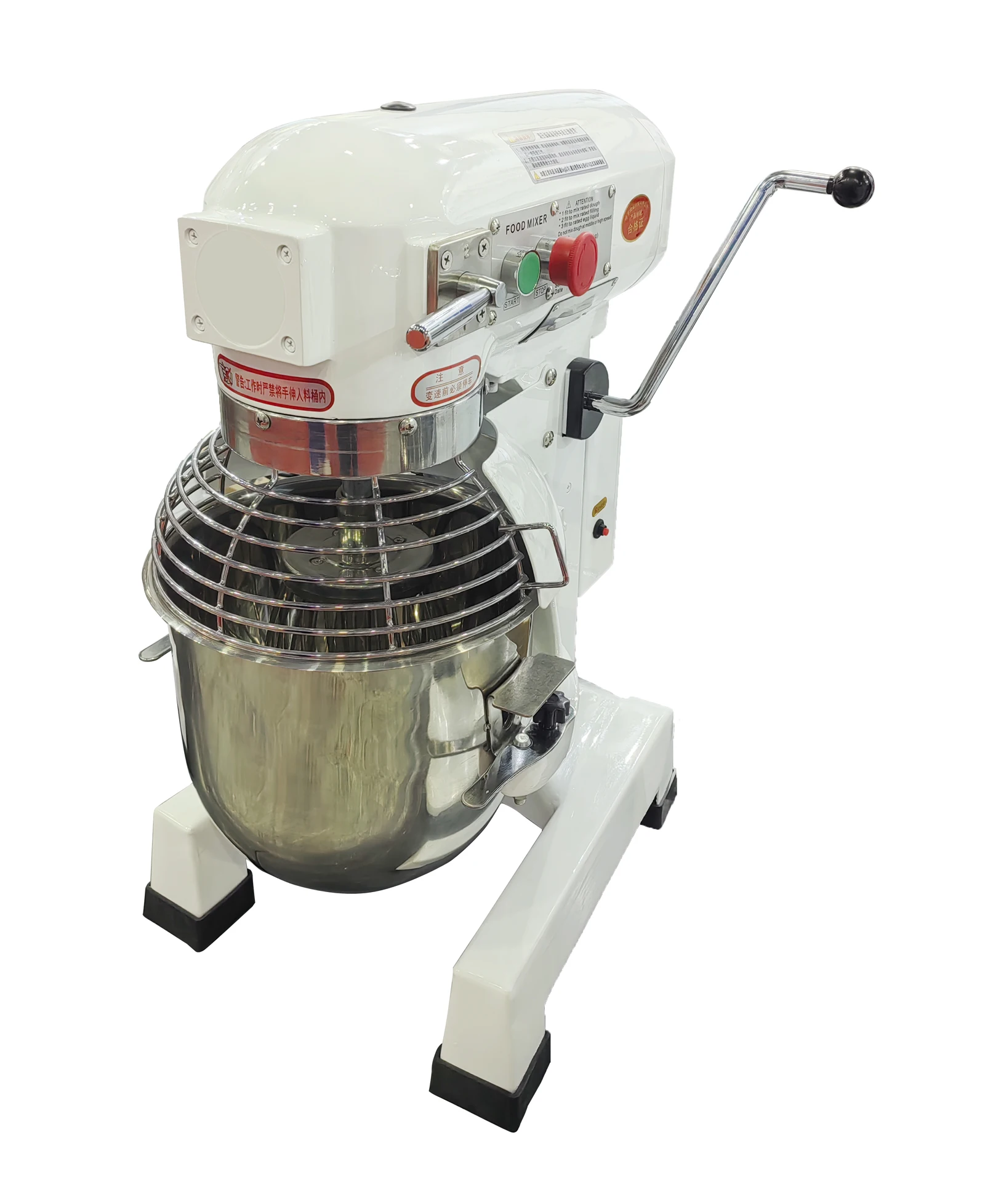 Stainless Steel Bowl Heavy Duty Electric Food Mixer 3 Speed Adjustable Baking Pizza of Choice