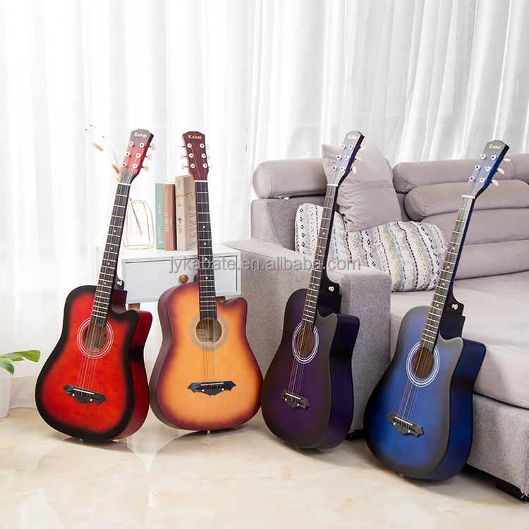 China 38 Inch cheap basswood Acoustic Guitar hot sale guitar for Beginner