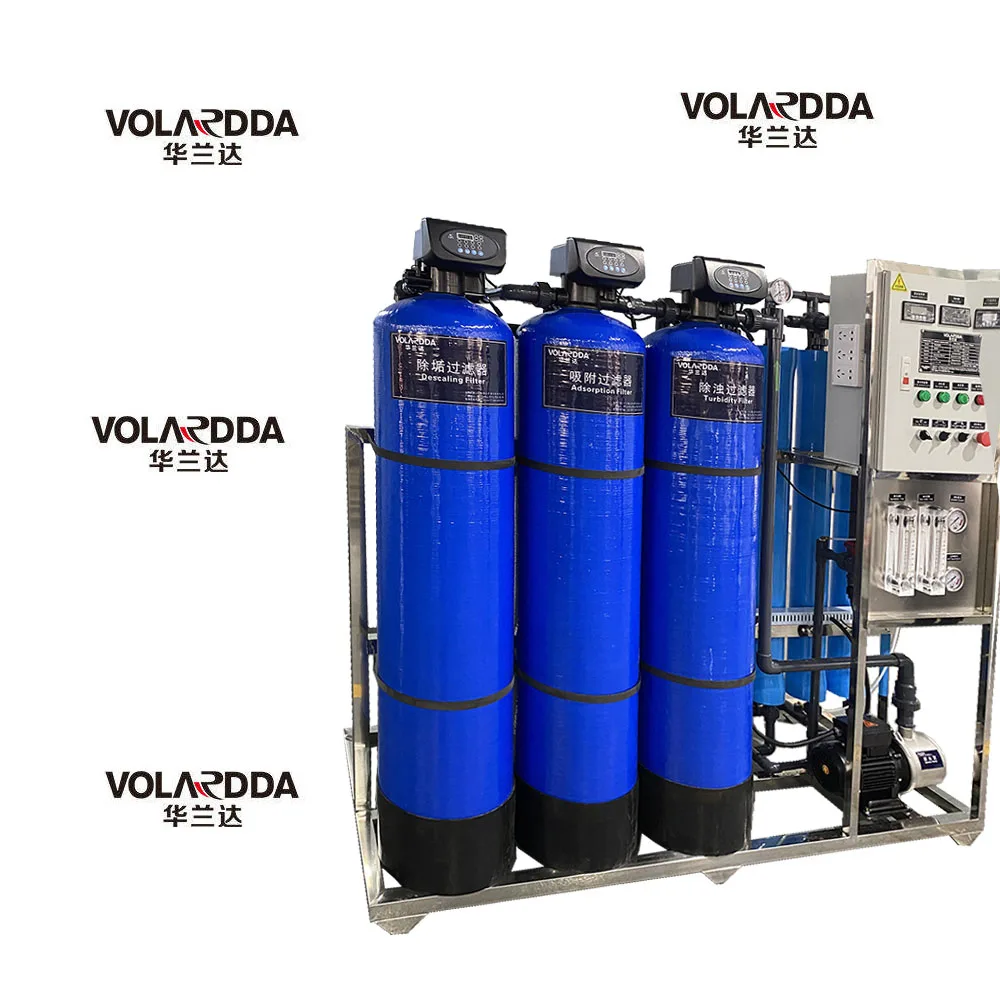 Industrial Reverse Osmosis Pure Mineral Purification Water System 1000LPH Water Refilling Machine For Aguriculture