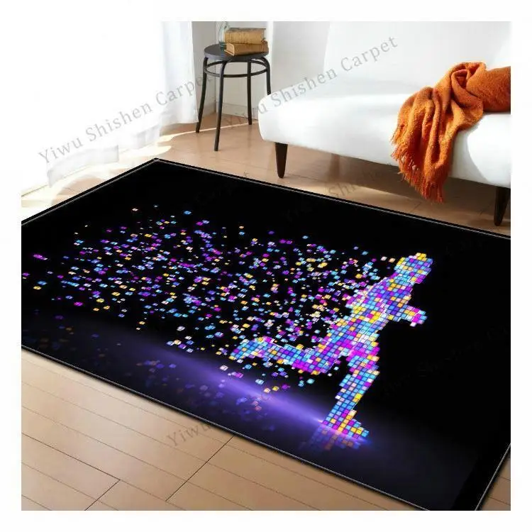 Bedroom Kids Room mat 3d Flannel Floor Carpet Rug