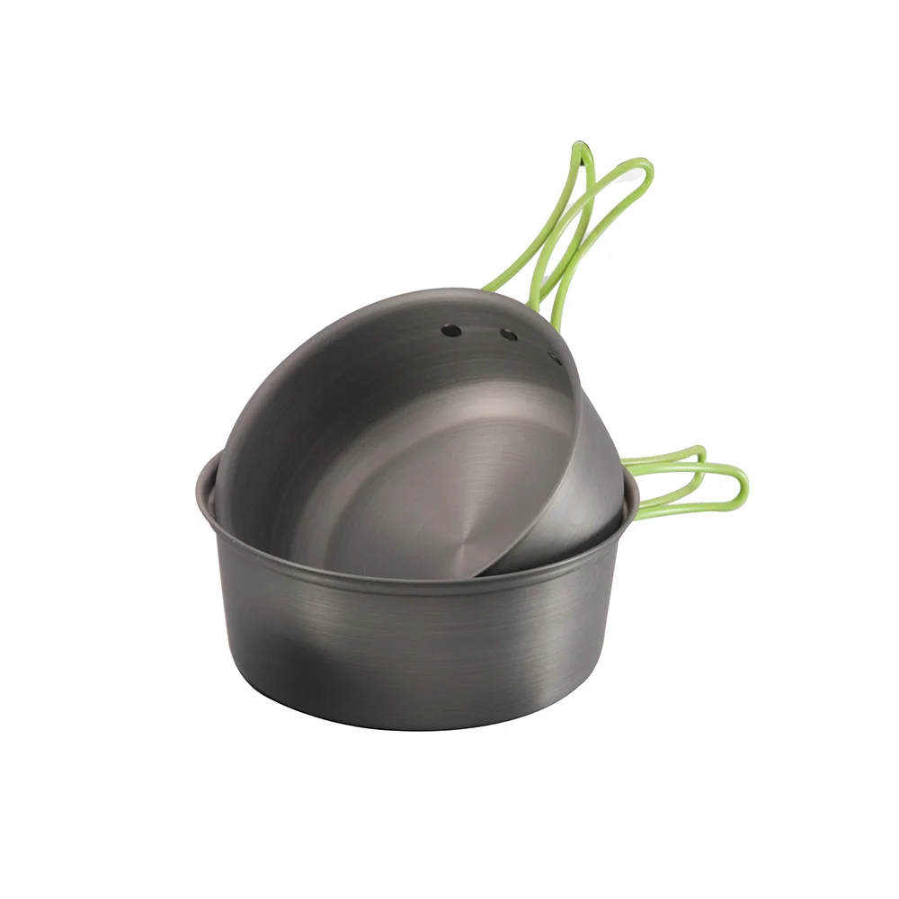 Good Selling Products Hard Anodized Portable Outdoor Non Stick Picnic Sets Camping Cookware Sets Pot
