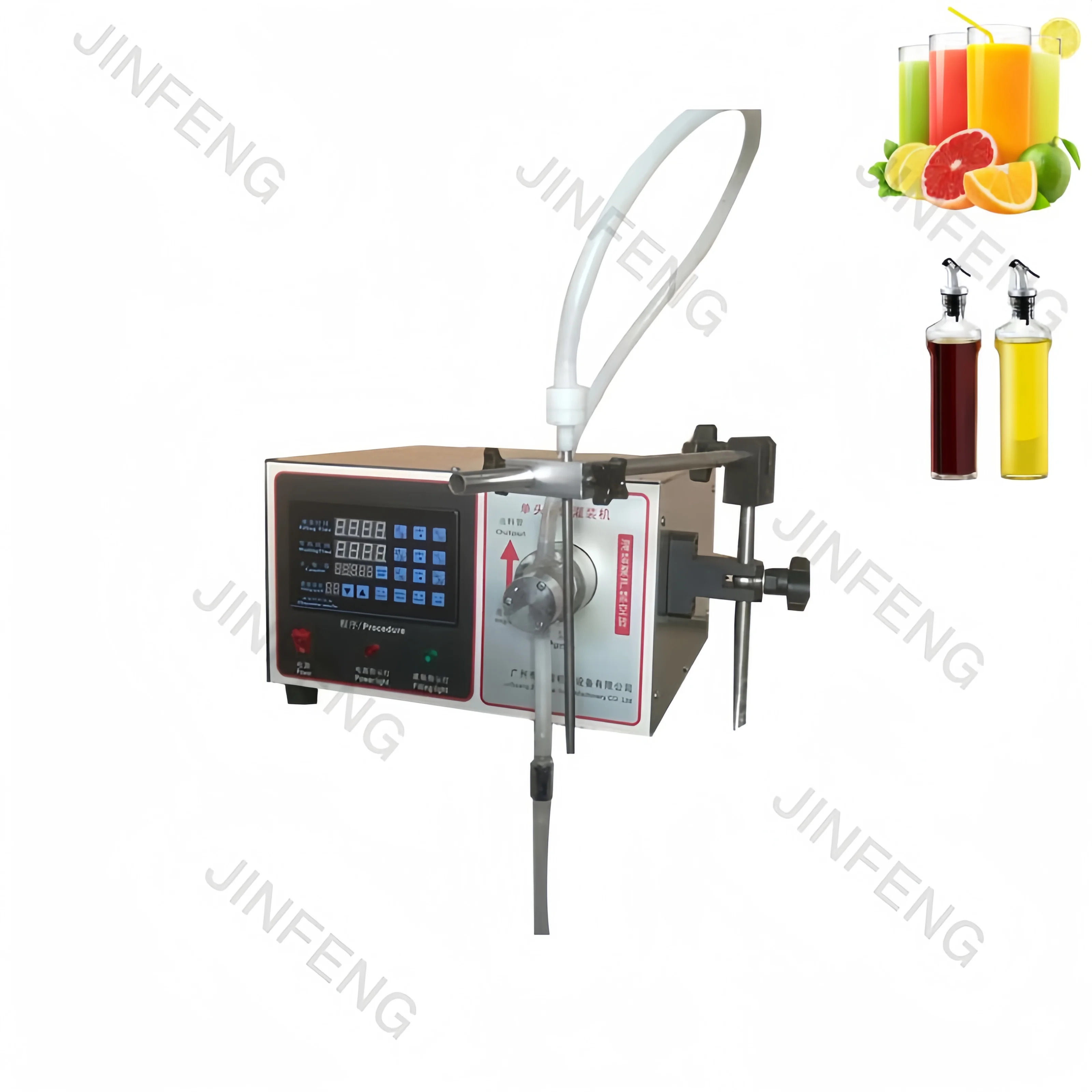 M-01 customized single head magnetic pump liquid beverage water beer bottles filling machine