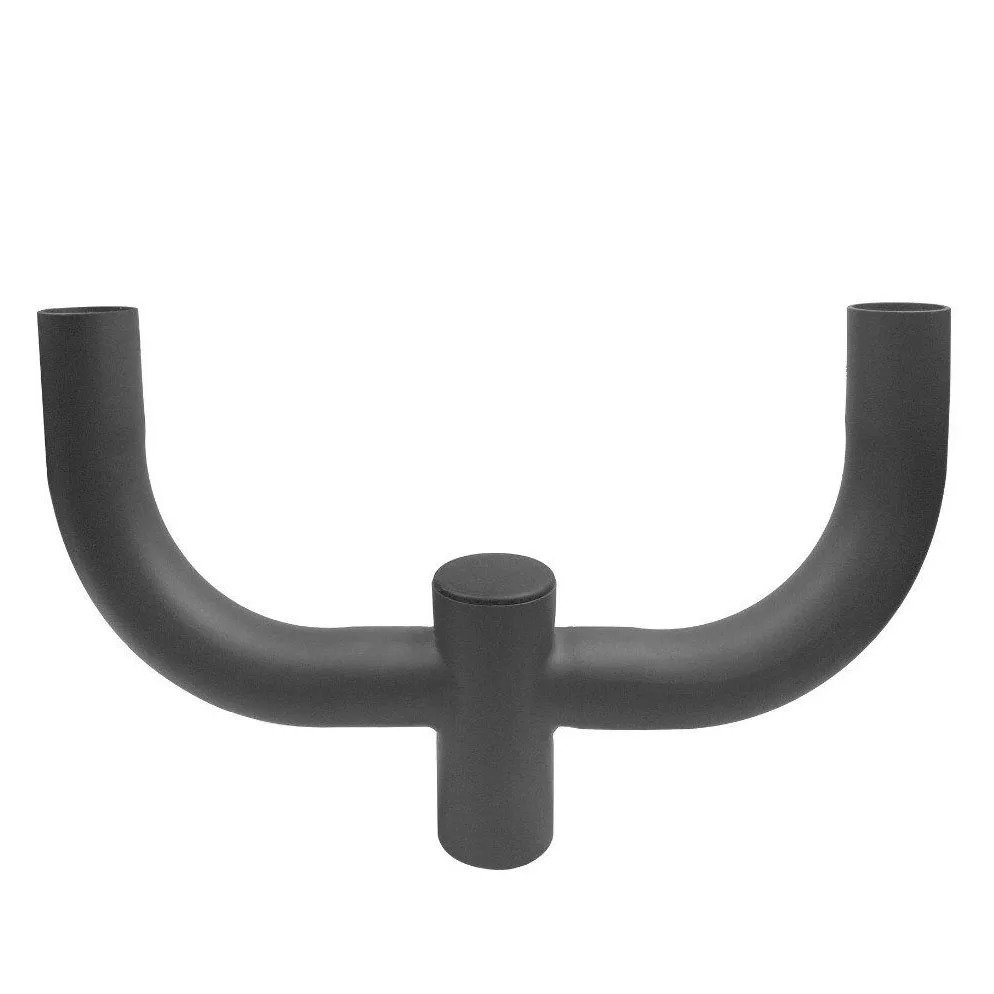 
180 Double Bullhorn Light Pole Bull Horns With Triple Vertical Tenon For LED flood light 