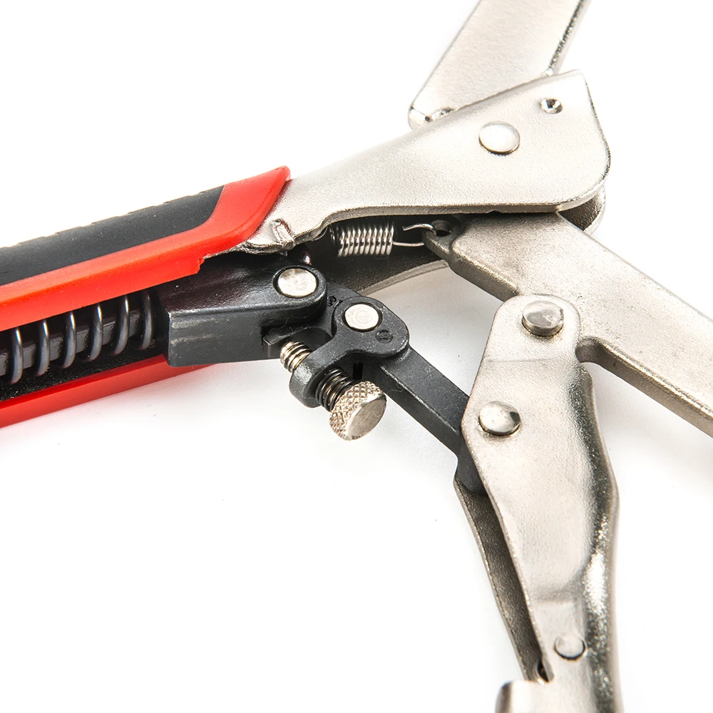 Metal carpenter vise grip locking clip plier C type woodworking welding self adjusting quick released wood clamp face clamp