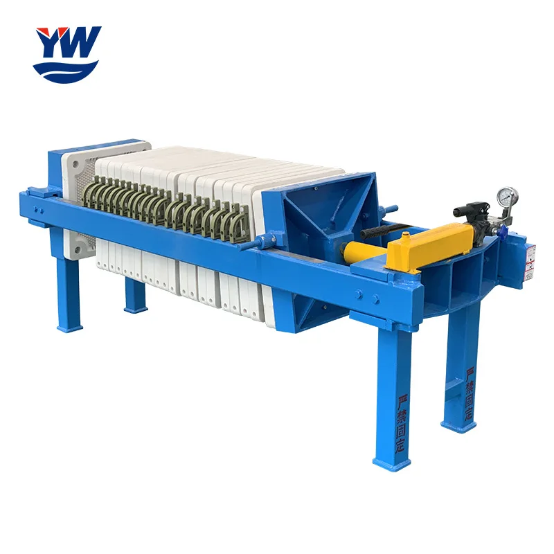 Small Scale Manual Hydraulic Chamber Filter Press With Cheap Price