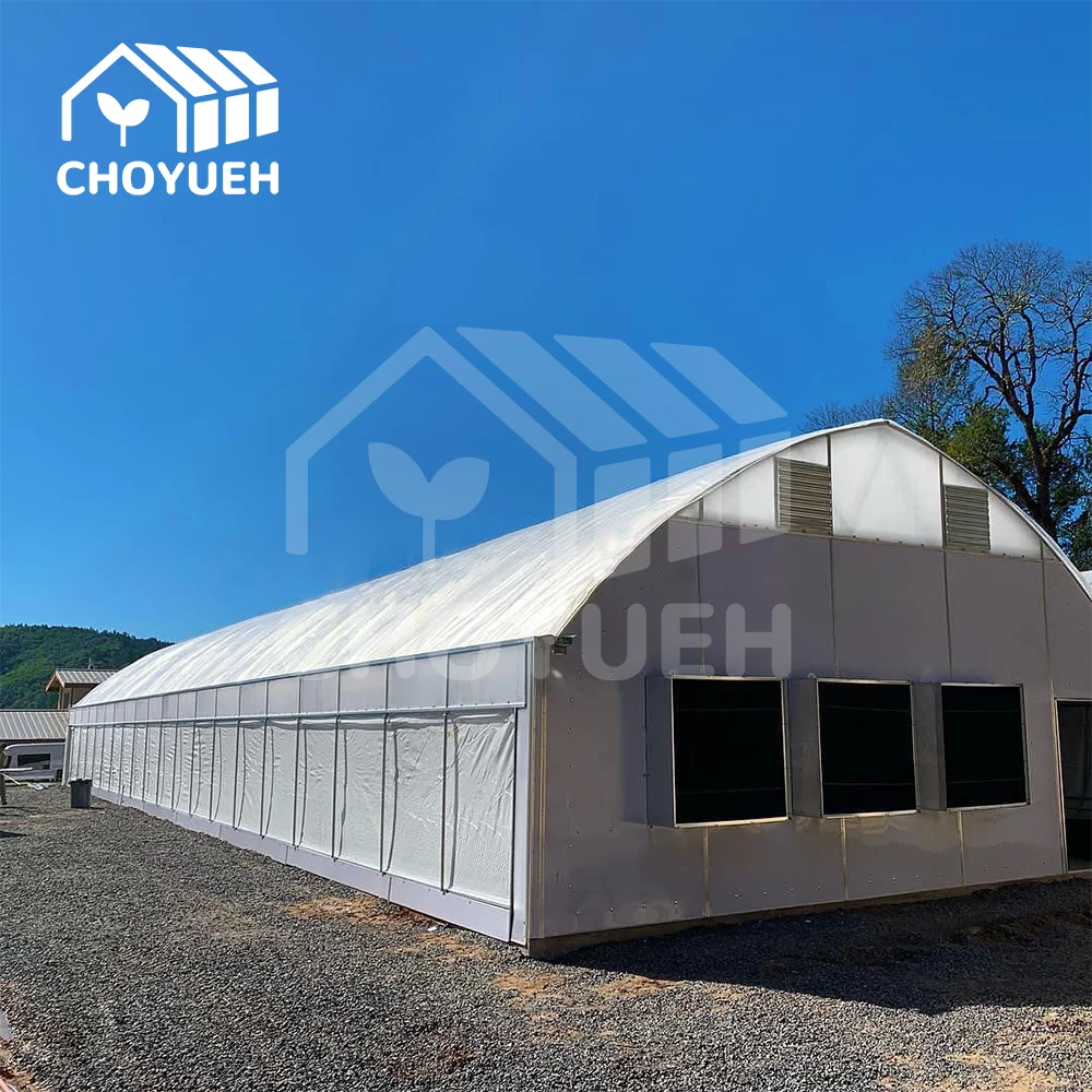 CHOYUEH  The high-efficiency, energy-saving Gothic multi-span shading greenhouse  provides  environment for crop growth