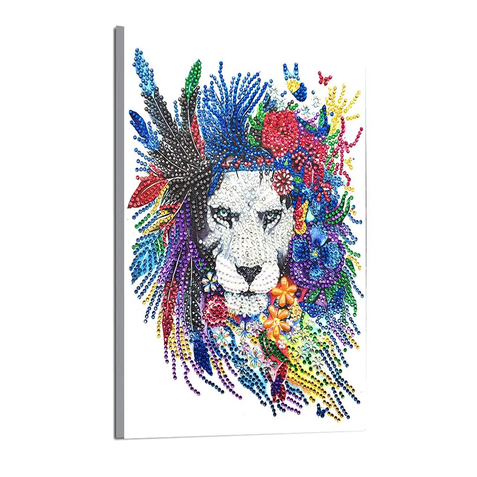  High Quality Beautiful Lion Special Shaped Drill 3D Diamond
