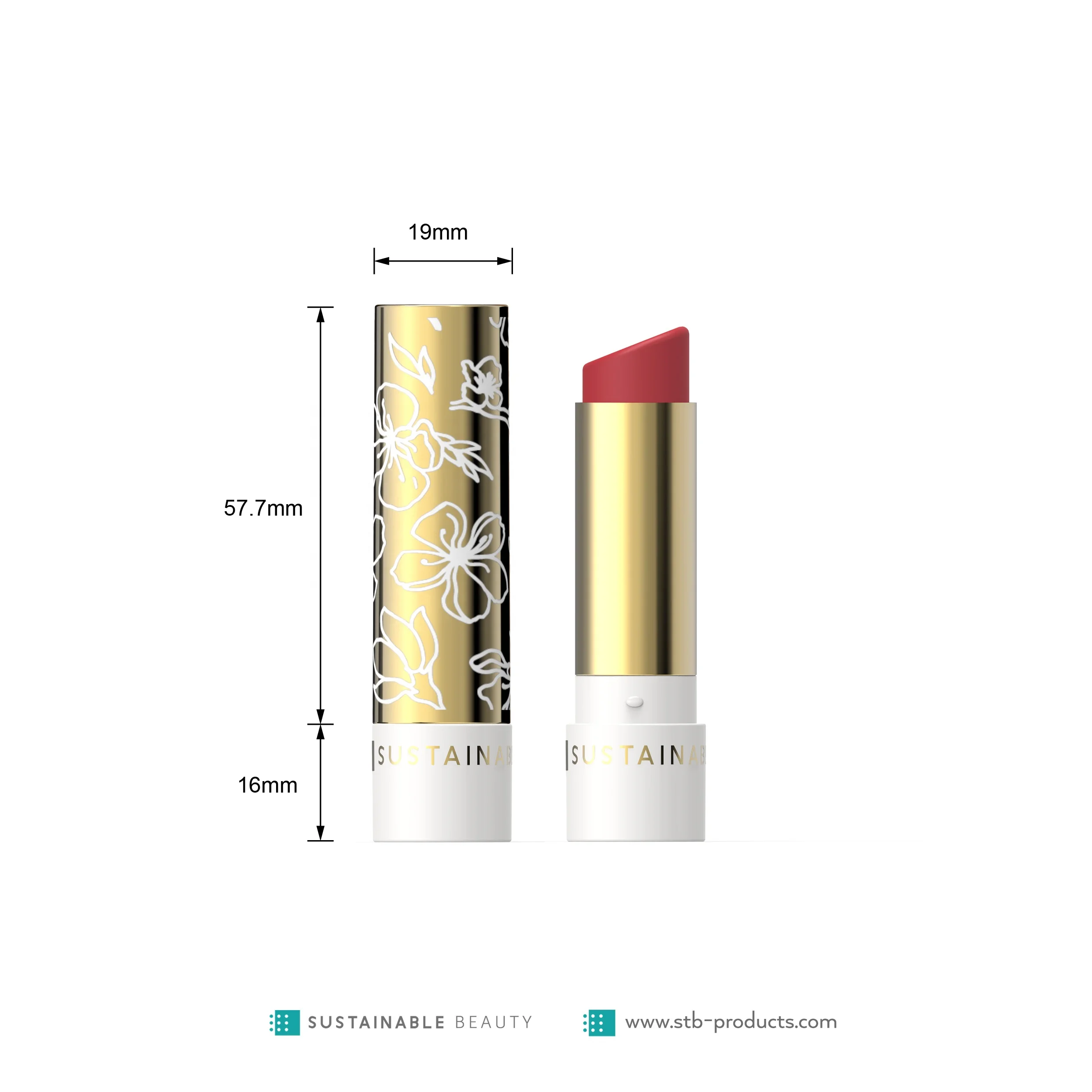 luxury cosmetic packaging for Recyclable plastic PP lipstick tube eco friendly