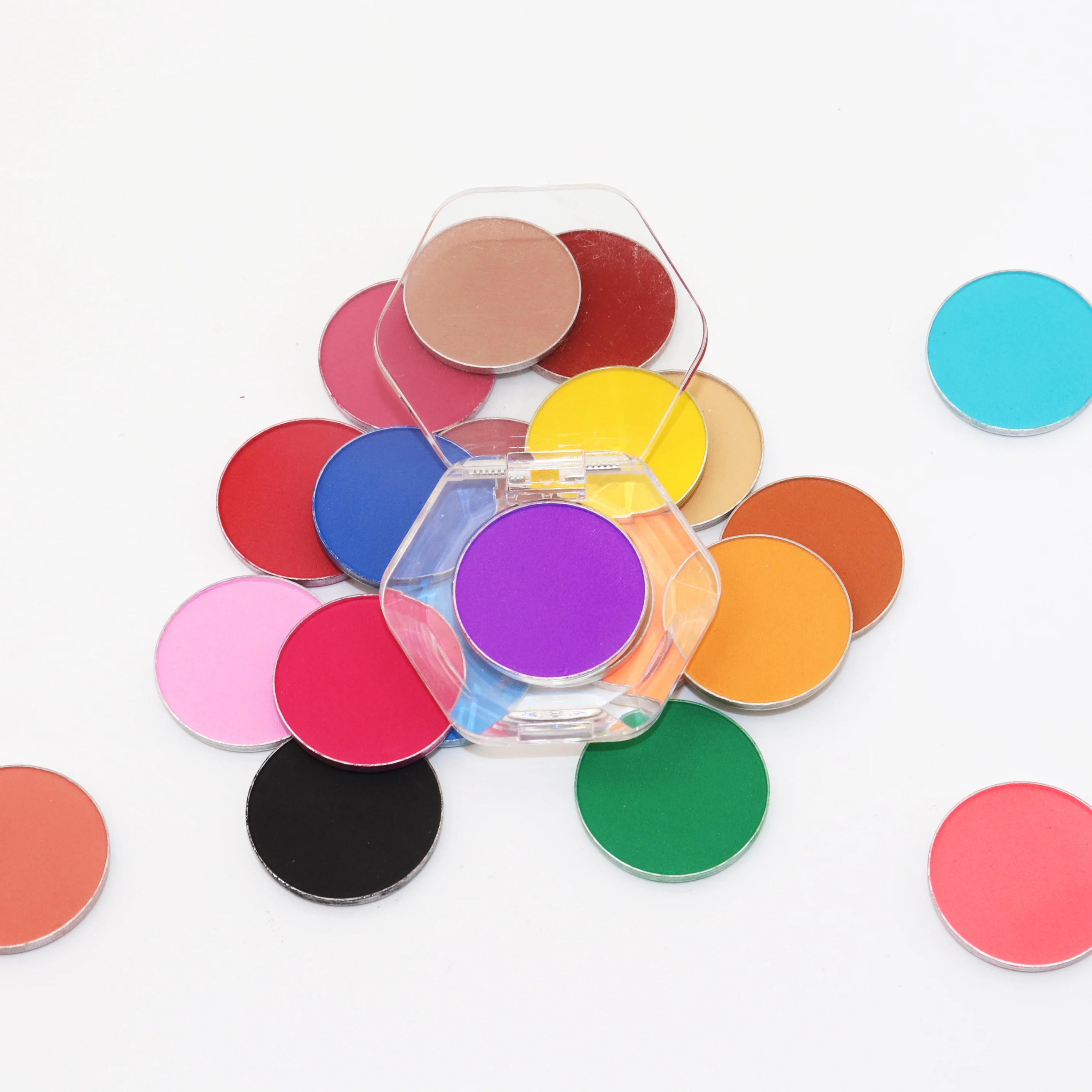 Wholesale Cruelty Free DIY Private Label Makeup Bright Eyeshadow Matte Shimmer Glitter Single Eyeshadow