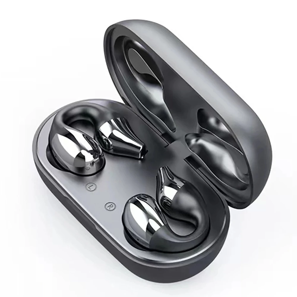 Новое поступление, наушники S03 с костной проводимостью, наушники-вкладыши для ambie, Беспроводные спортивные наушники bt с зажимом для ушей