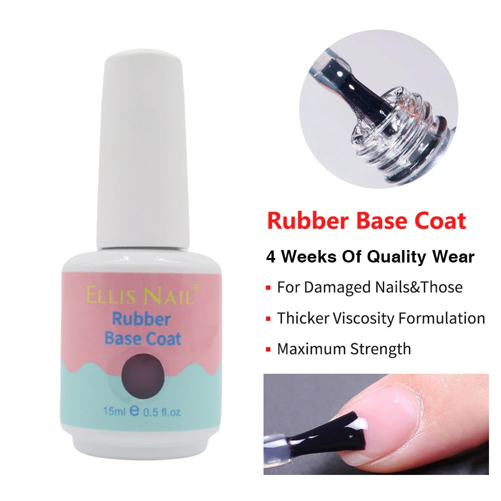 Free Sample Rubber Base Gel Polish Soak Off gel nail polish private label Customs logo Base Color Coat for nails