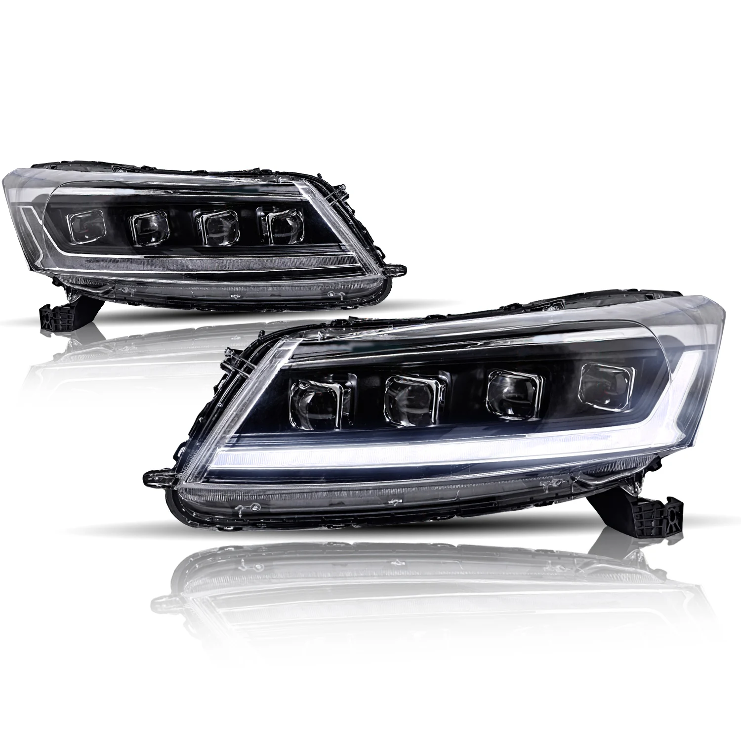  Для Honda Accord Car GEN 8th фары 2008-2013 DRL дневные ходовые огни Светодиодные Автомобильные аксессуары для передняя