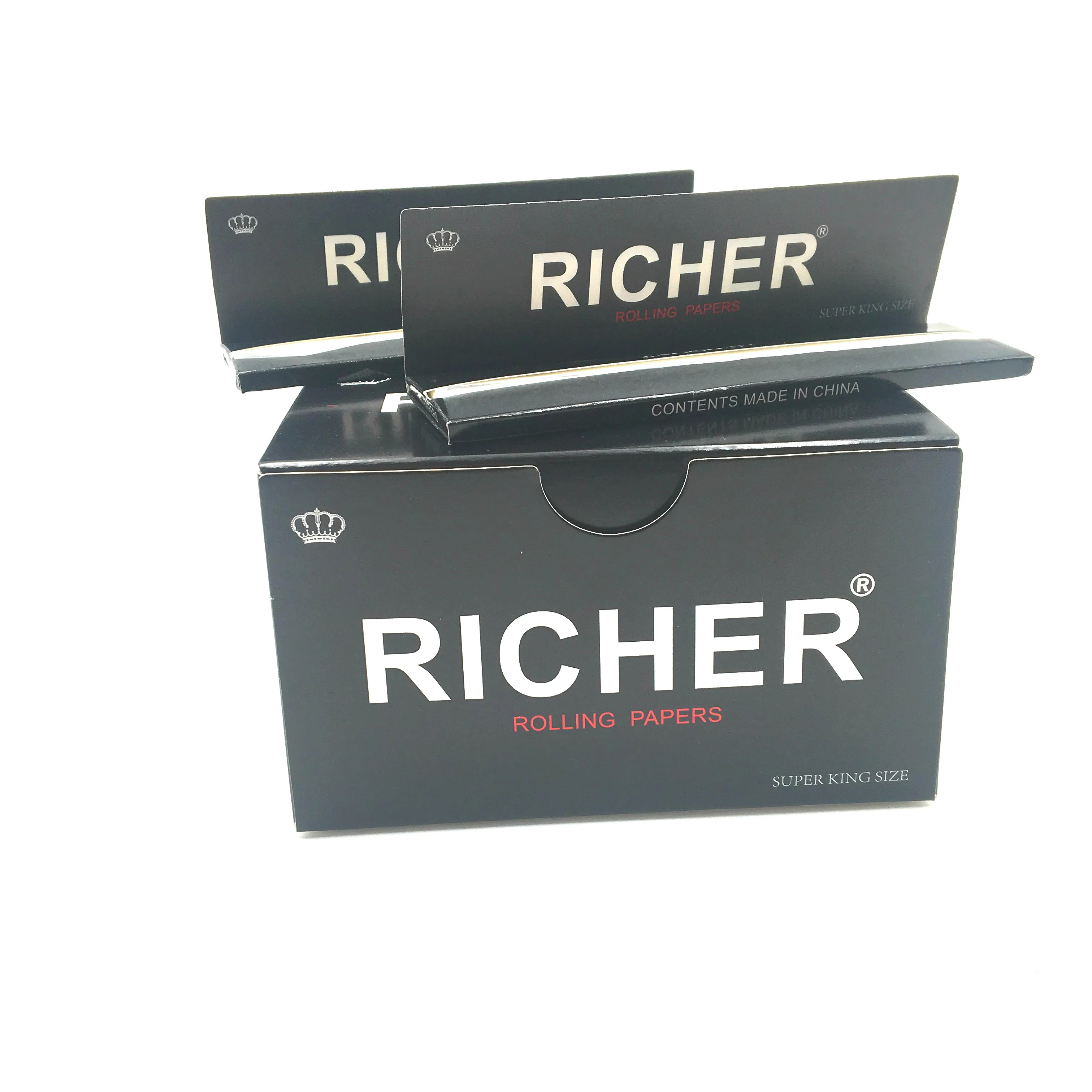 Black Classic cigarette smoking rolling paper custom package available