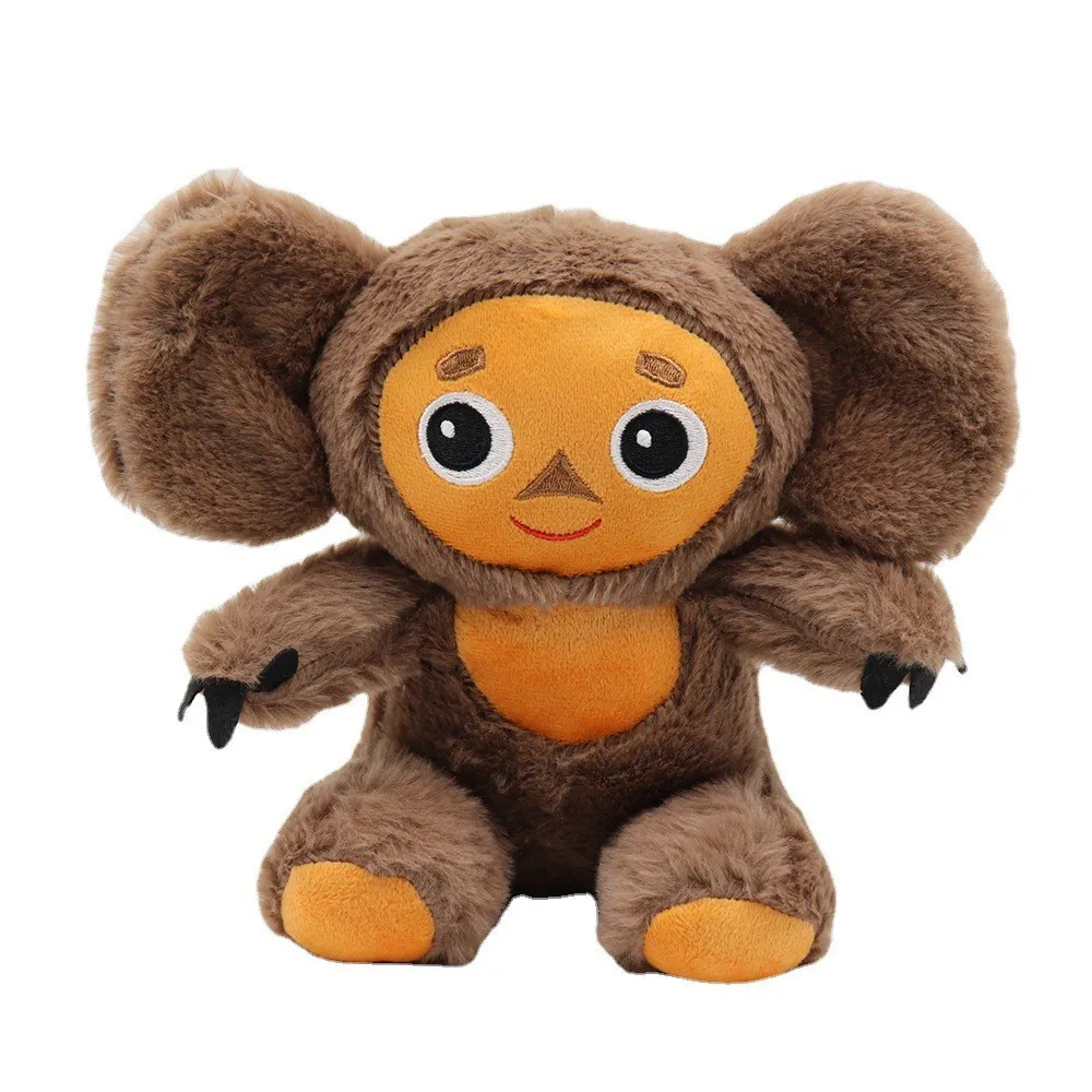 Wholesale  plush toy big ears and eyes monkey soft Cheburashka doll for kids Russia  puffed animal toys 23cm