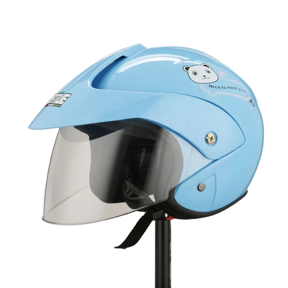 Super hot sales vintage retro electric scooter half face helmet moto motorcycle driver