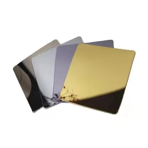 Розовое золото, нержавеющая сталь, Цветная декоративная пластина, зеркальная линия волос, матовая пескоструйная обработка