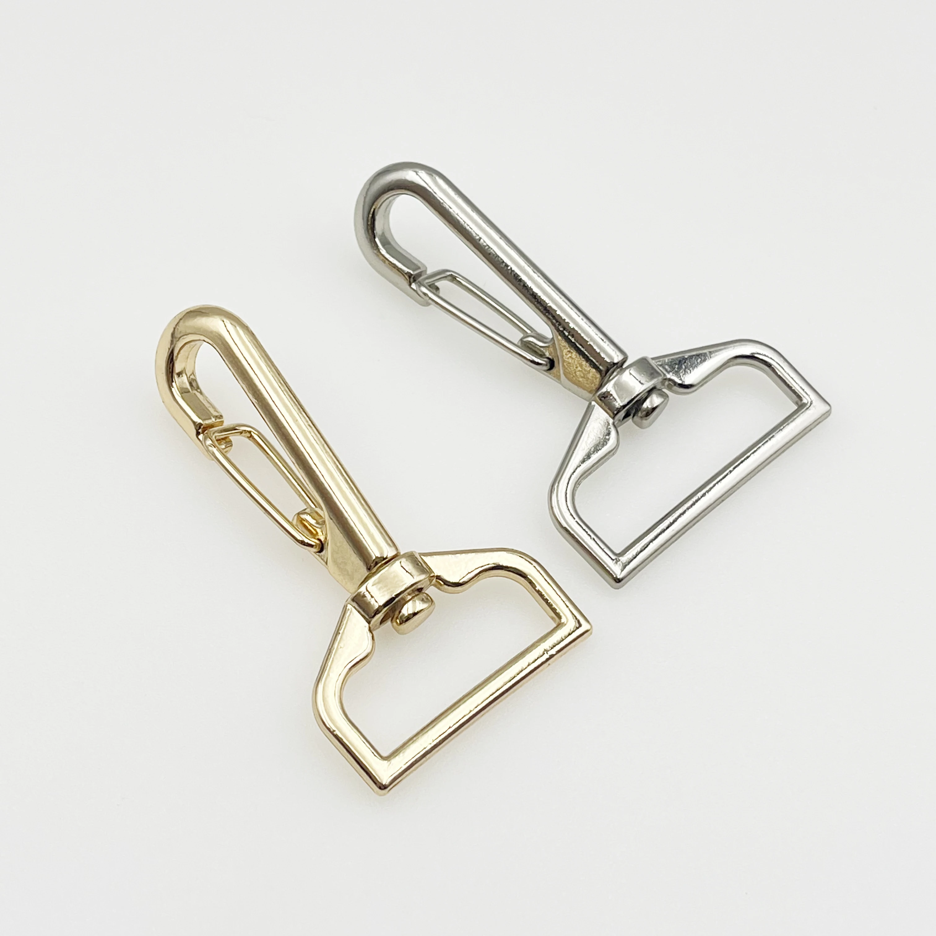 Custom Swivel Clips Metal Dog Snap Hooks Bag Strap Hardware Swivel Clasp Push Gate Lobster Clasps Gold Meta for Handbag