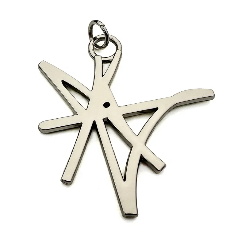 Personalized and Fashionable Gold Metal Key Cain Custom Brand Name Logo Zinc Alloy Jewelry Tags for Hipster