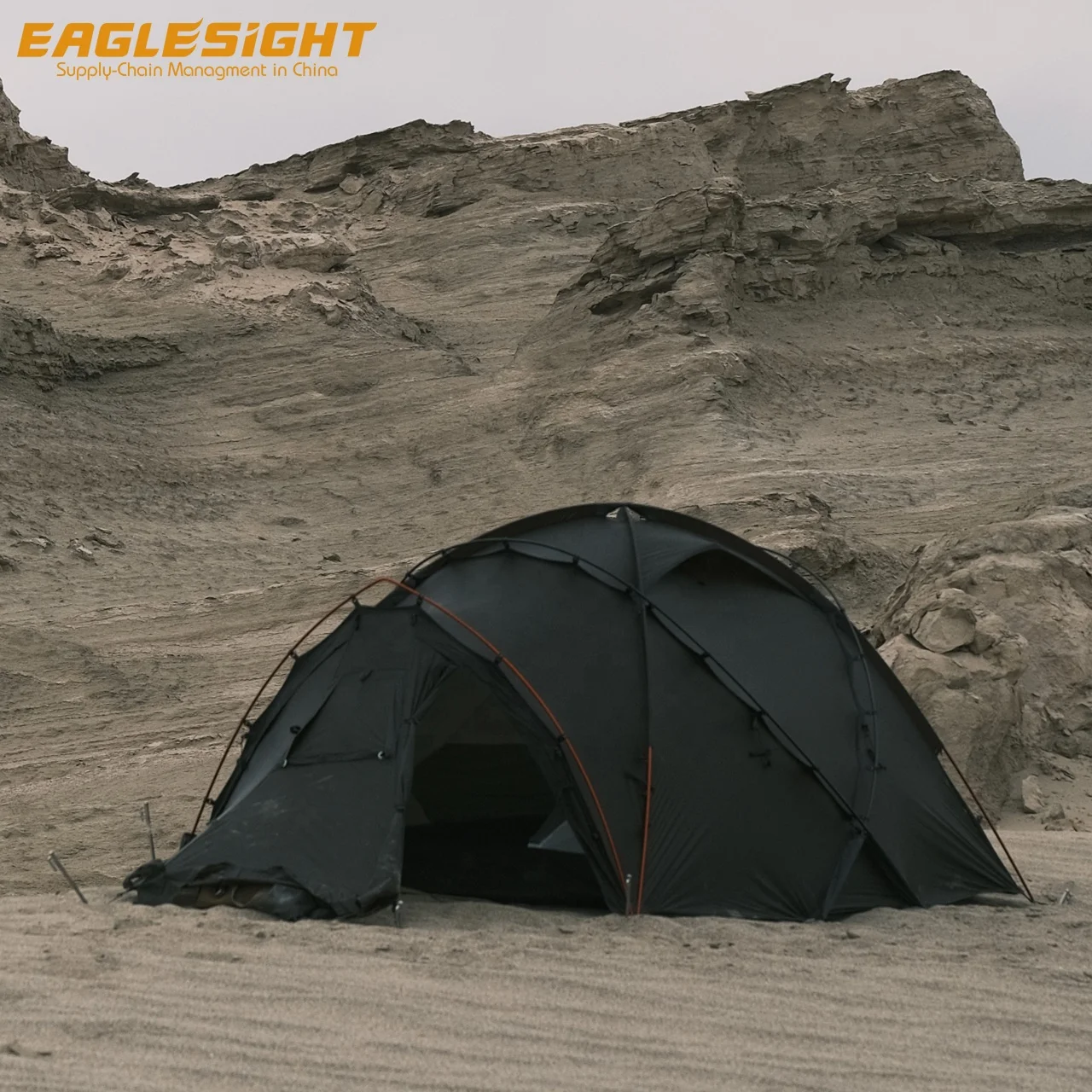 High quality 2 Person 4 Season Mountaineering Tent waterproof and windproof carbon fibre Pole Alpine Tent for outdoor hiking