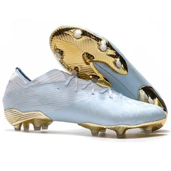 Manufacturer Custom Training  Best Leather Soccer With Logo Cleats Youth Football For Men Shoes