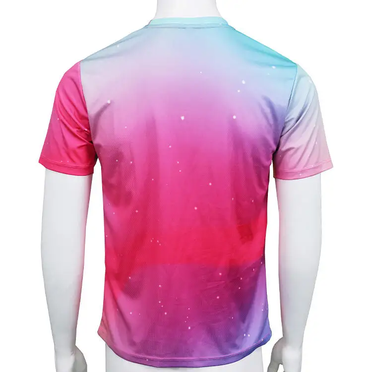 Free Sample 100% Polyester Design Full All Over Print Sports running T-shirt Marathon T Shirts Custom Sublimation T-shirts Mesh