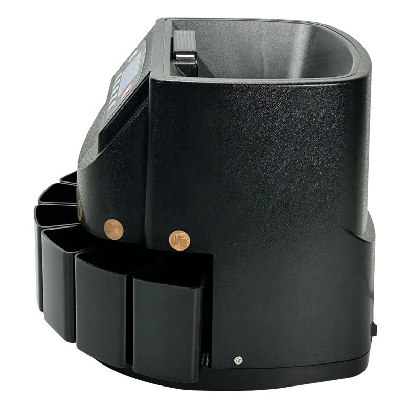 PHP MXN UAH ZAR Coin Counting Machine Calculate Total Value LCD Display Ghana Azerbaijan Georgia GEL Coin Sorter Machines