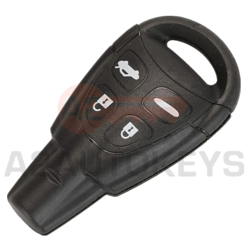 A2AUTOKEYS For SAAB 93 95 9-3 9-5 WF 2003-2011 LTQSAAM433TX 4 Buttons 433 MHZ ID46 Chip Smart Remote Car Key With WT47T Blade