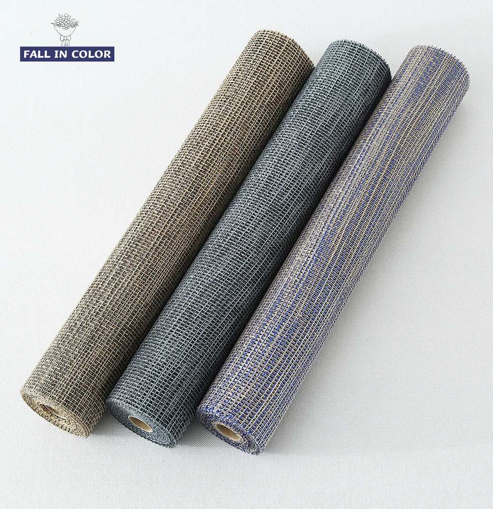 Fall In Color Wholesale Linen Mesh For Flower Wrapping Wedding Decoration Table Runner