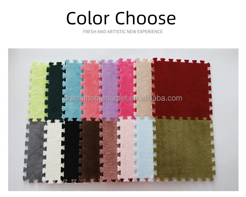 Colorful Floor Mats Thick Fluffy Bedroom Rugs Anti Slip Play Mat Puzzle Area Rug For Living Room Big Warm Blankets Winter Carpet
