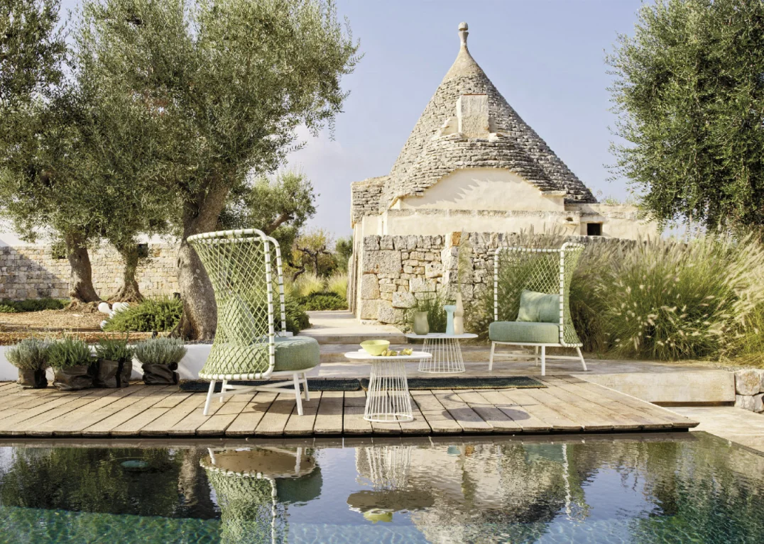 Chinese garden Furniture Waterproof Fabric Outdoor Rope Lounge Sofa Set