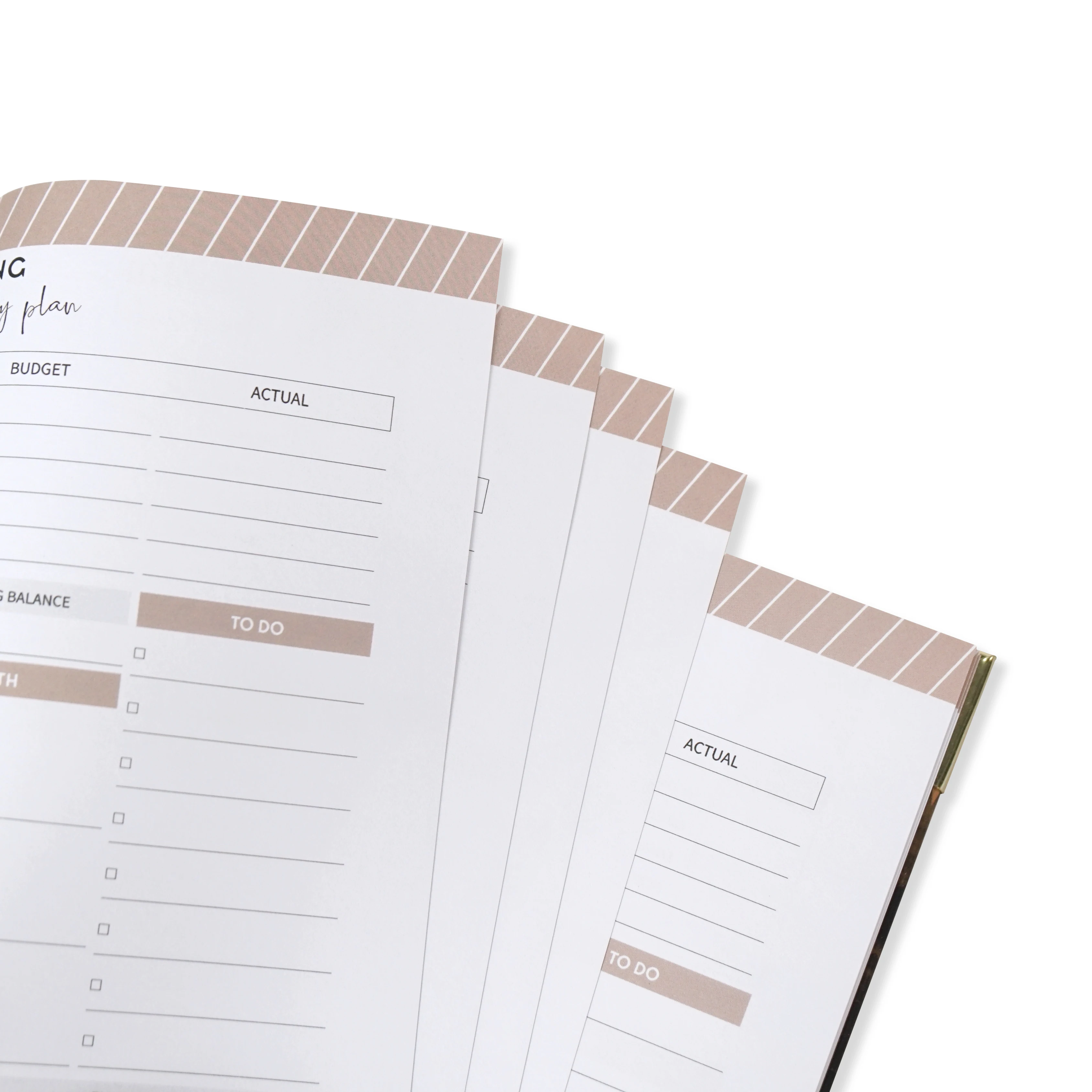 New Arrival Cheap Price Hardcover Journals Budget Planner Customized Saving Cash Notebook Diary Spiral Monthly Budget Planner