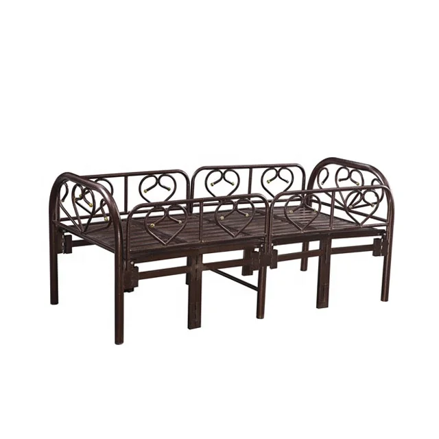 Children Child Sturdy Home Office Folding Metal Steel Iron Bed Frame Single Bed Foldable Beds