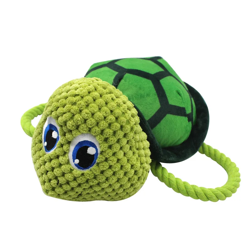 Pet Toys Turtle Ocean Series Cotton Rope Gnawing Sound Interactive Knot Supplies Dog Gnawing Toys