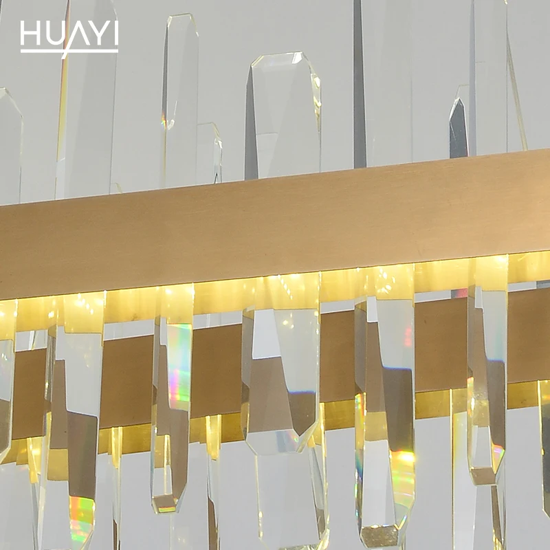 HUAYI Современная Крытая лобби Украшение подвесное освещение отеля роскошная хрустальная люстра