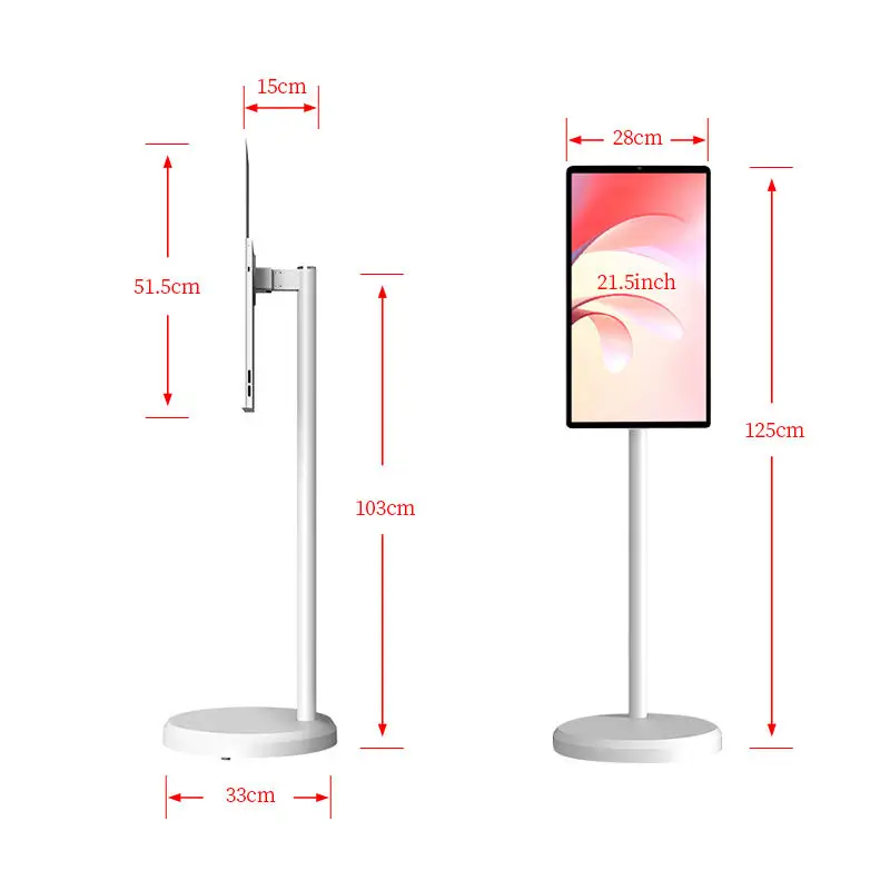 Low Price China Mobile Battery Tv Modern By Me Tv Monitor 1080P Screen Android 12 Os Smart Mobile Tv JC Screen