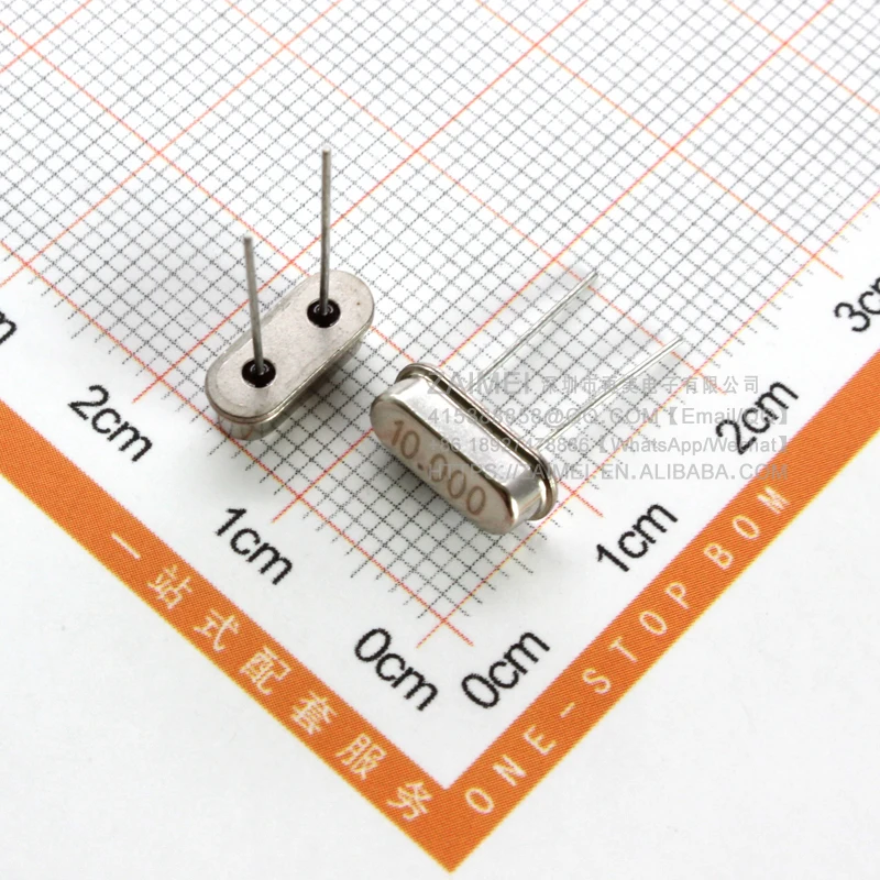  (1 упаковка = 10 шт.) HC-49S пассивный rfid метки с украшением в виде кристаллов МГц Встроенный 2 Pin 10M