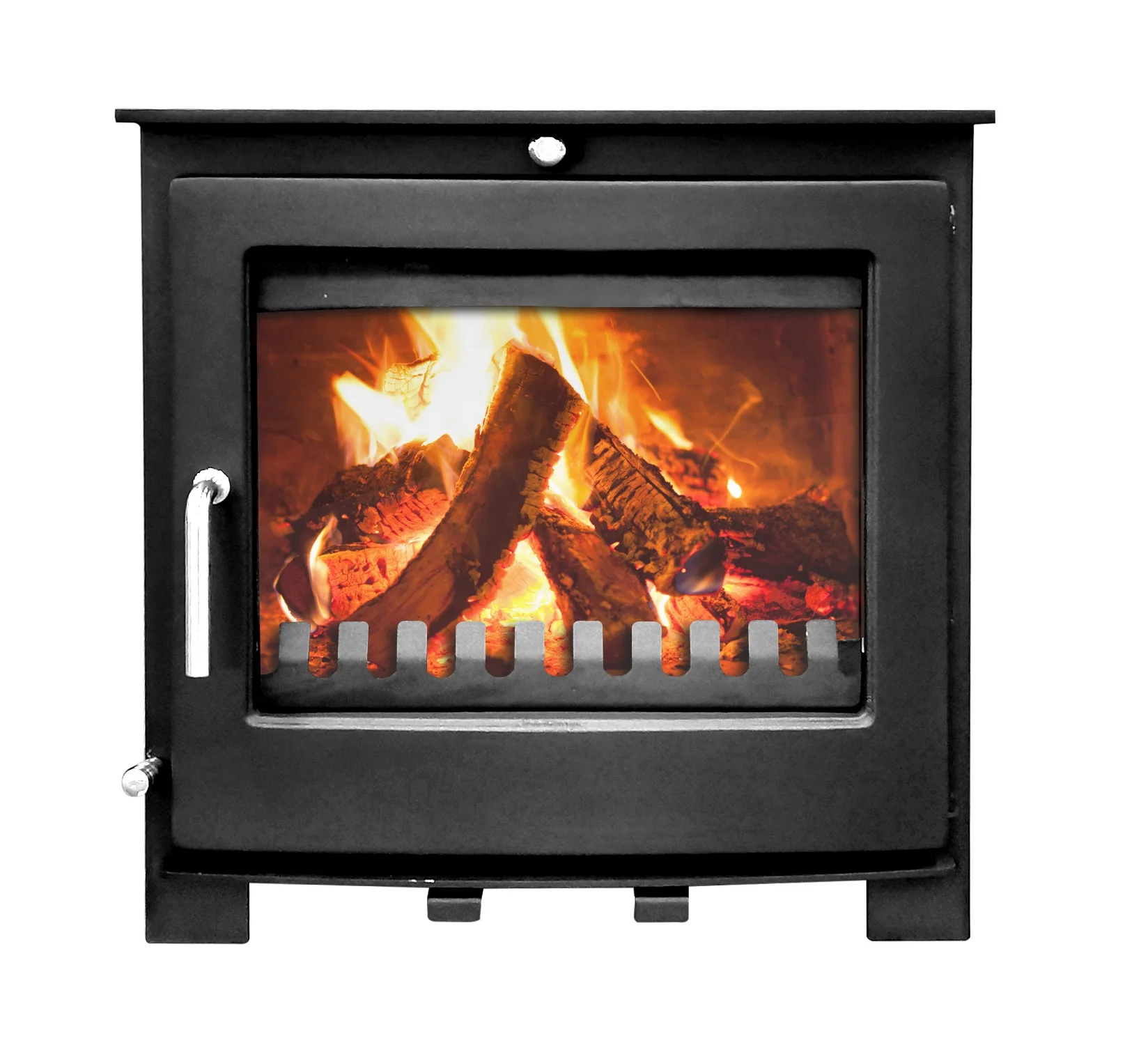 Made by Chinese Manufacturers Multi-fuel Wood-burning Stove Matt Black Indoor High Temperature Resistant Wood Stove