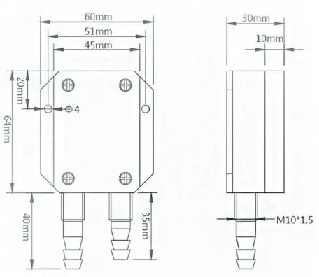 Measuring room furnaces and air ducts micro differential pressure transmitter 4-20mA wind pressure transmitter sensor