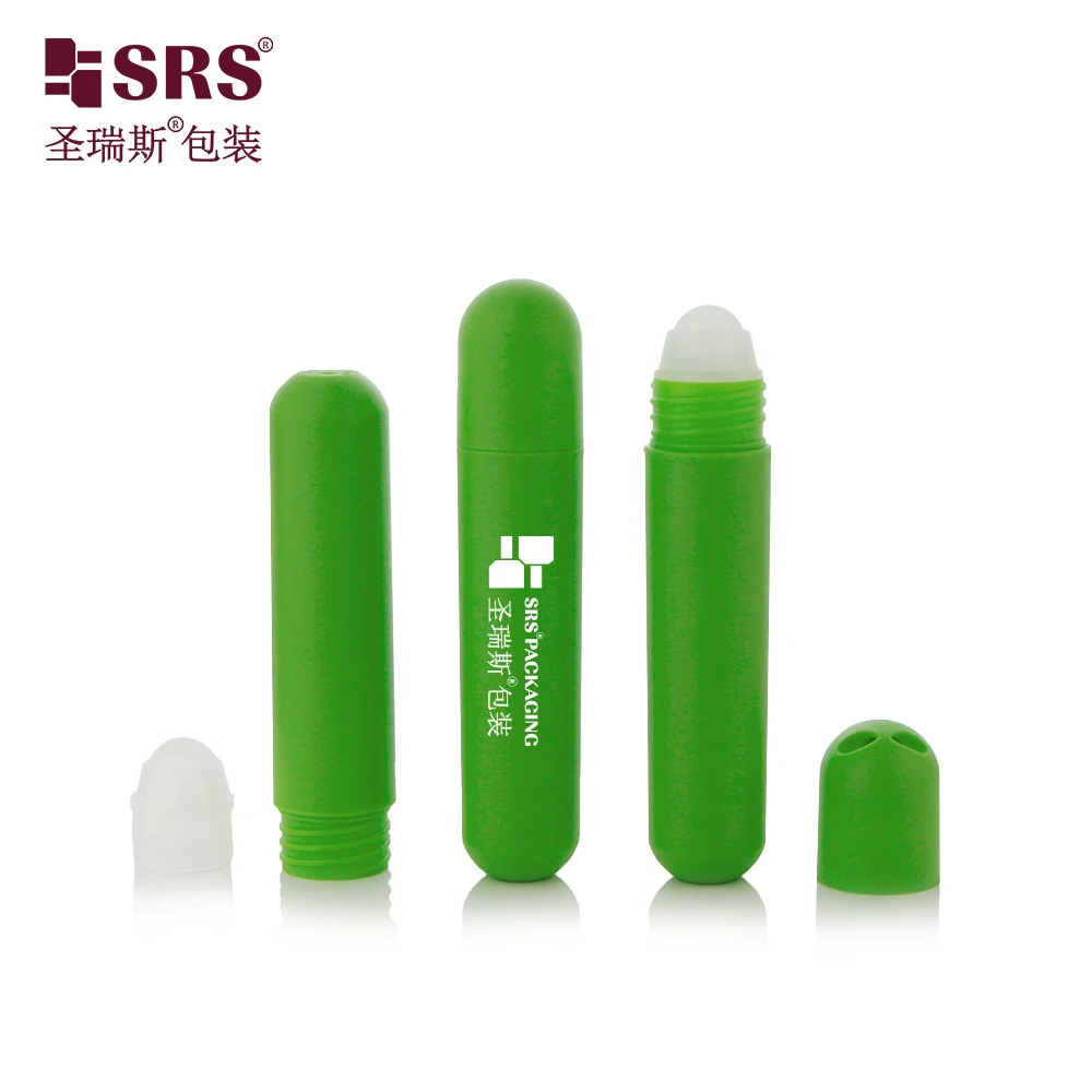 SRS 25ml Matte Round Cap Round Bottom Bottle Custom Color PP PCR Roll On Bottle