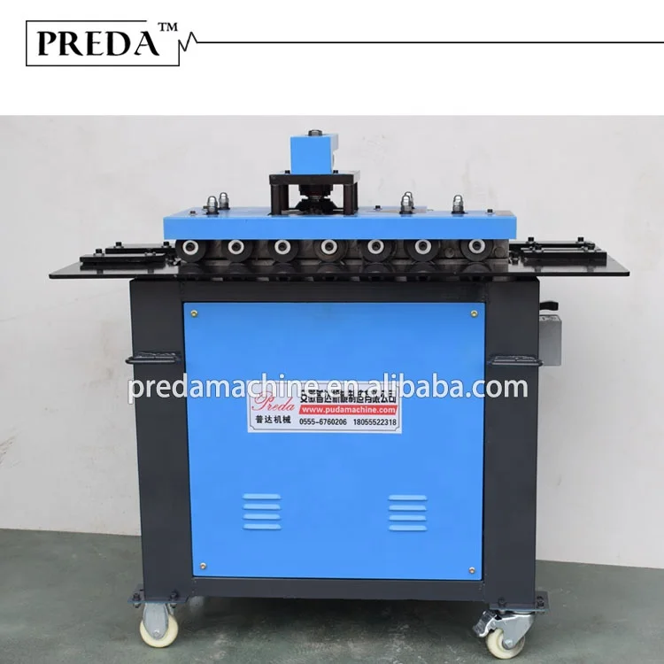 HVAC pipe making machine 7 functions nip lock machine sheet pittsburgh lock forming machine on sale