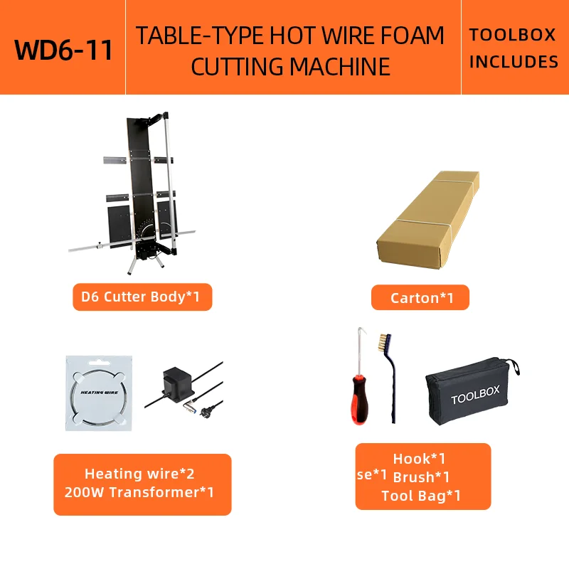 Rongter Electric Foam Cutter Tools 270mm Three Table PRO MAX Hot Wire Foam Cutting Machine with UK Power Supply