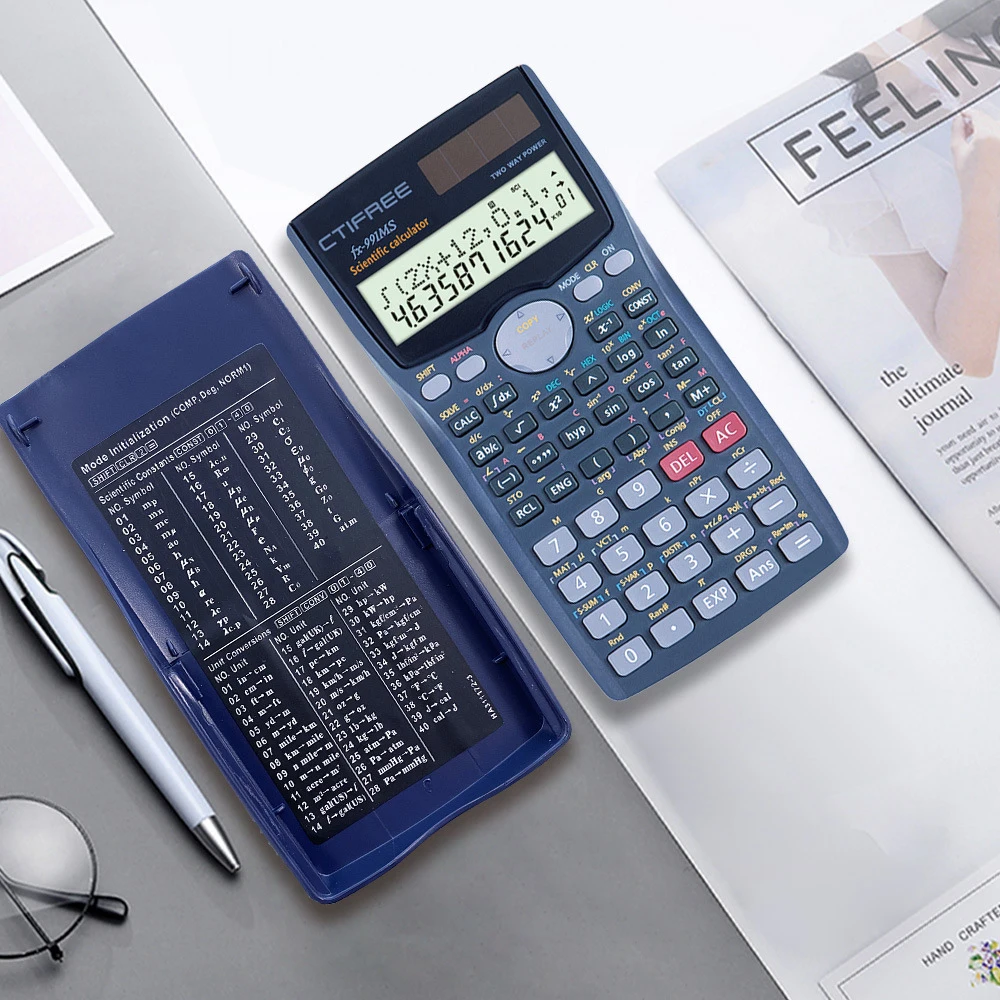 Пользовательский логотип научный калькулятор FX-100MS инженерия индивидуальный студент вычислить