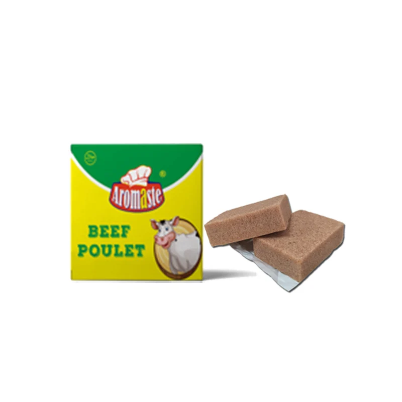 Сделанная на заказ говядина бульонная кубик для Африки смешанные специи и приправы халяльный пищевой сорт вкусный из CN;ZHE 10*60*24